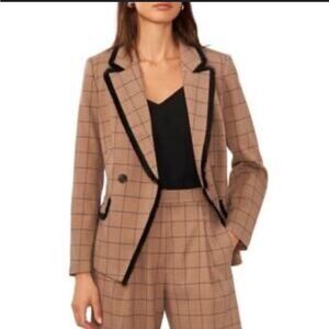 NWT Halogen Women's Windowpane Blazer
